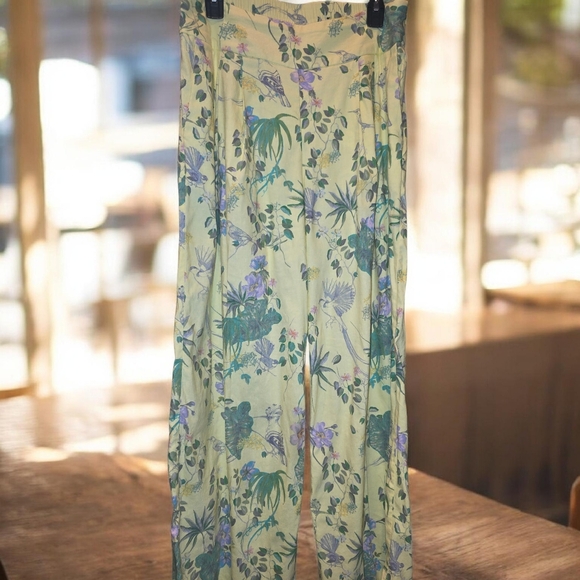 INC International Concepts Pants - INC International Concepts Yellow Floral Pants